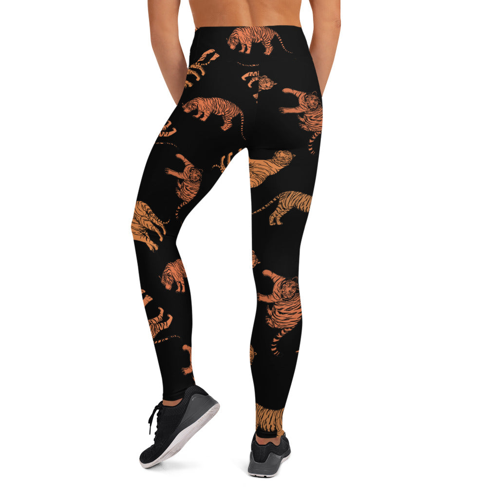 Blackout Tiger Yoga Leggings