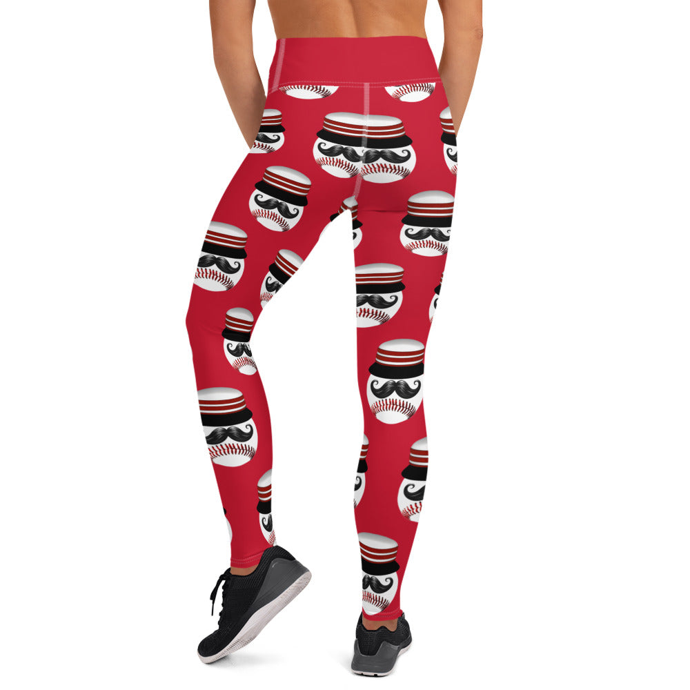 Mustache Hat Yoga Leggings