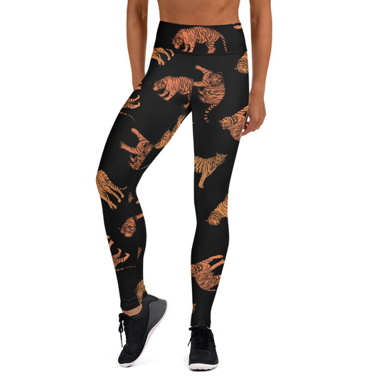 Blackout Tiger Yoga Leggings