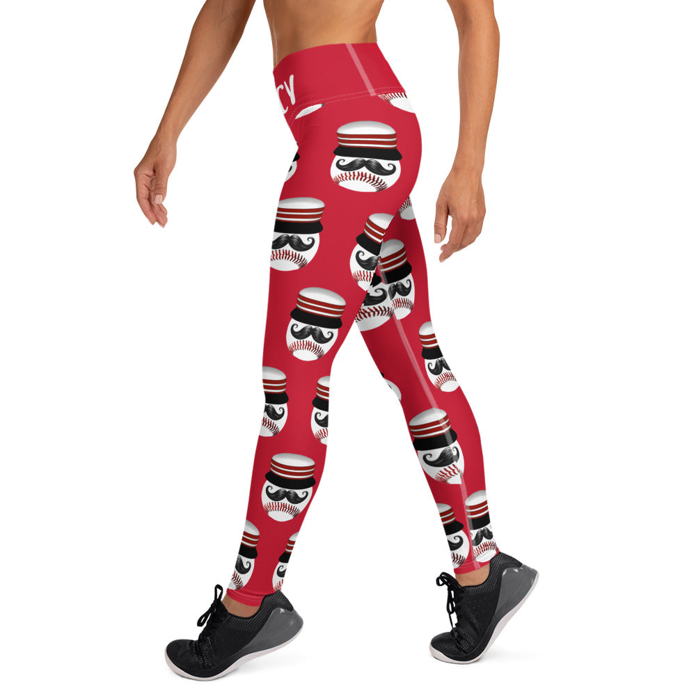 Mustache Hat Yoga Leggings