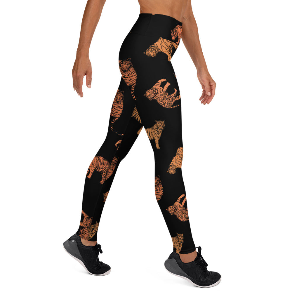 Blackout Tiger Yoga Leggings