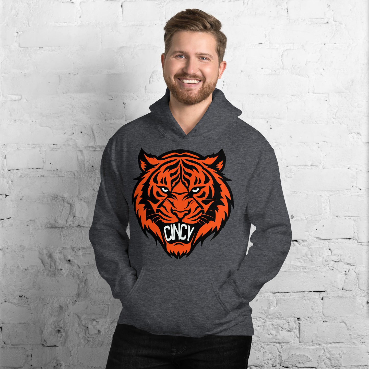 Cincy Tiger Teeth Hoodie