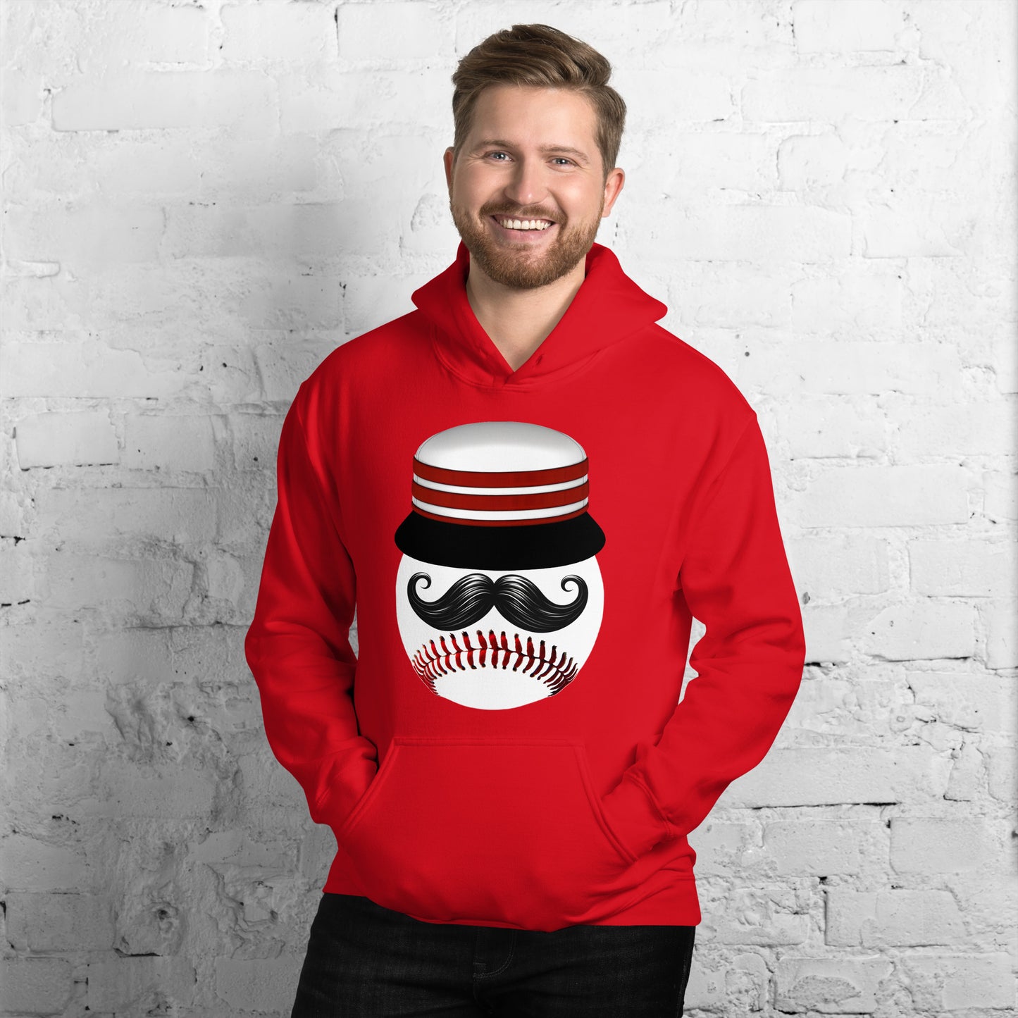 Mustache Hat Hoodie