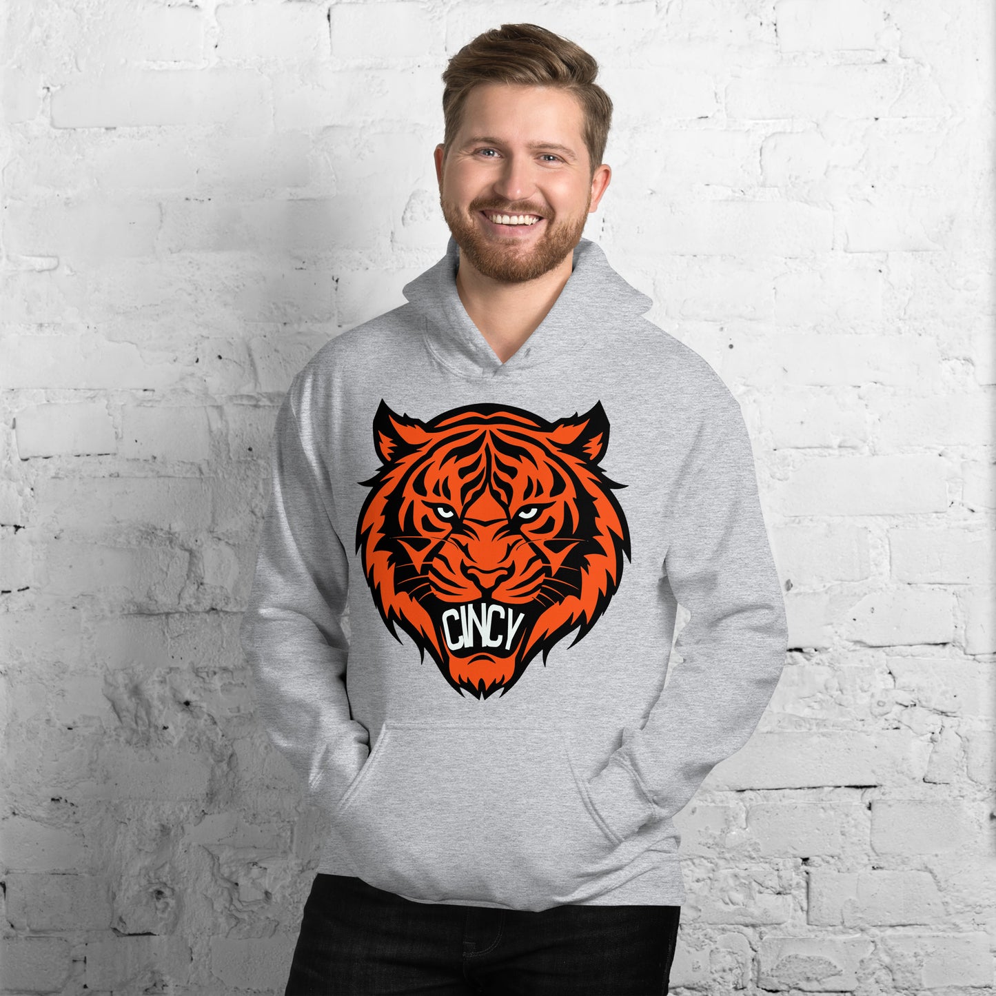 Cincy Tiger Teeth Hoodie