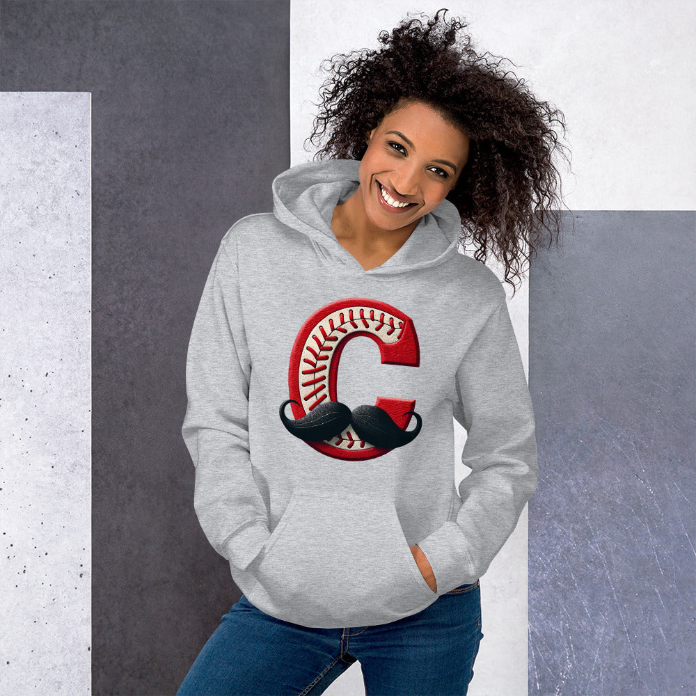 Baseball Mustache Hoodie