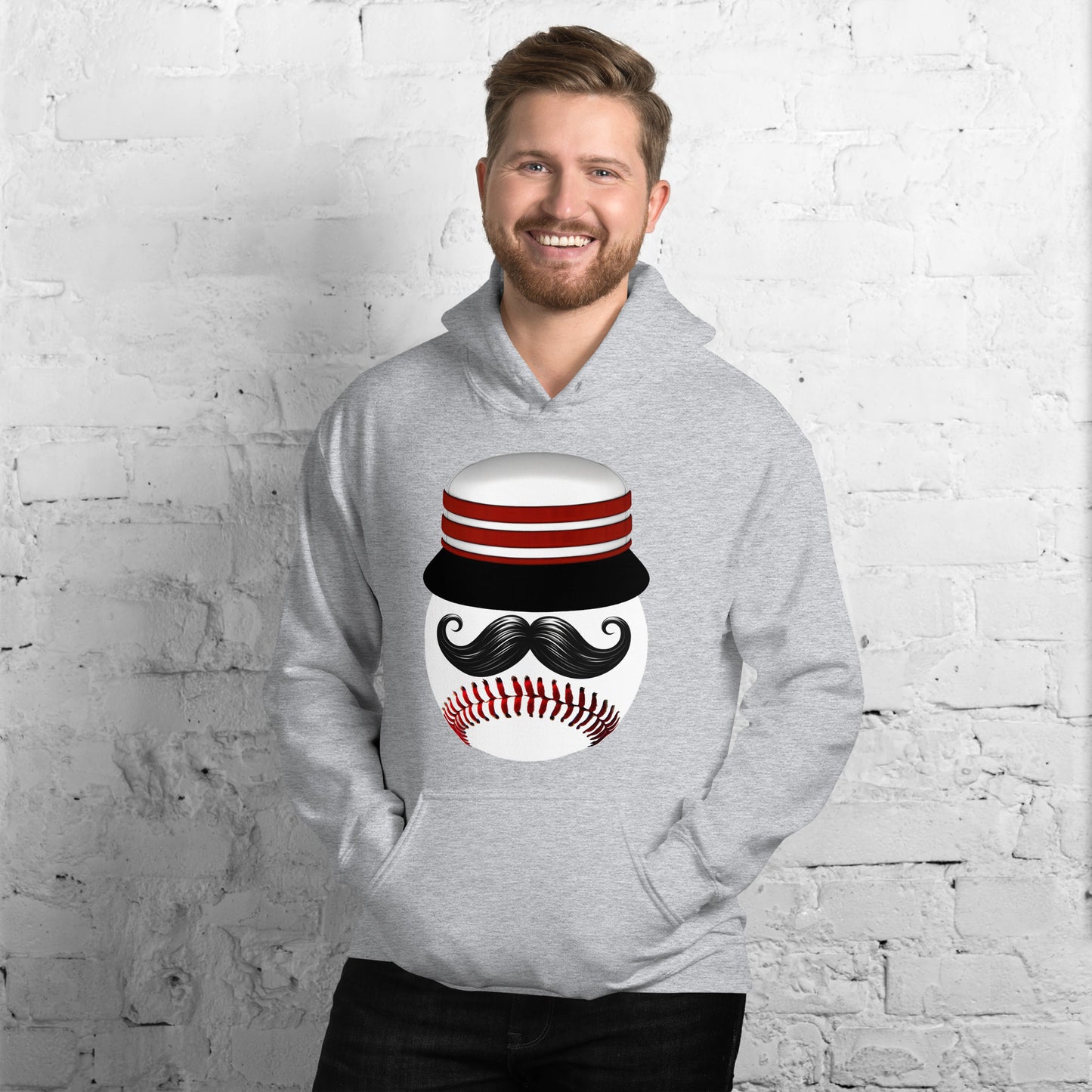 Mustache Hat Hoodie