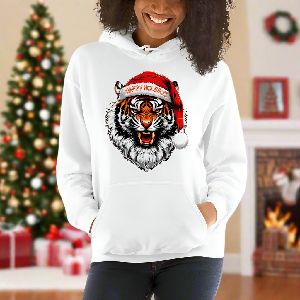 Tiger Santa Hoodie